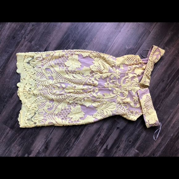 Hello Molly Toothpaste Kisses Dress Yellow - Picture 2 of 3